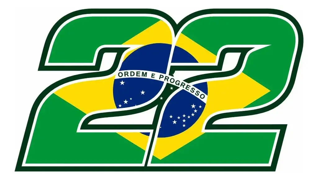 Adesivo 22 Flavio Bandeira Do Brasil Patriota 15x8,5 10 Unid — foto 1 de 2